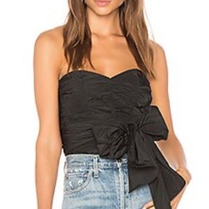Rebecca Taylor Black Strapless Top